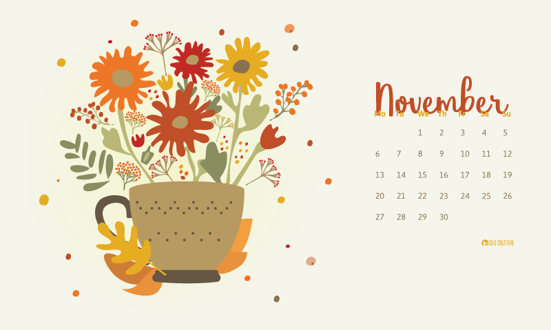 Downloadable Calendar: November 2023 • Silo Creativo