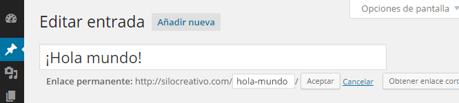 Asignar enlace permanentes en WordPress