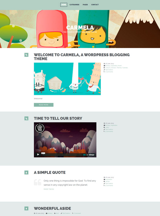 Carmela WordPress theme