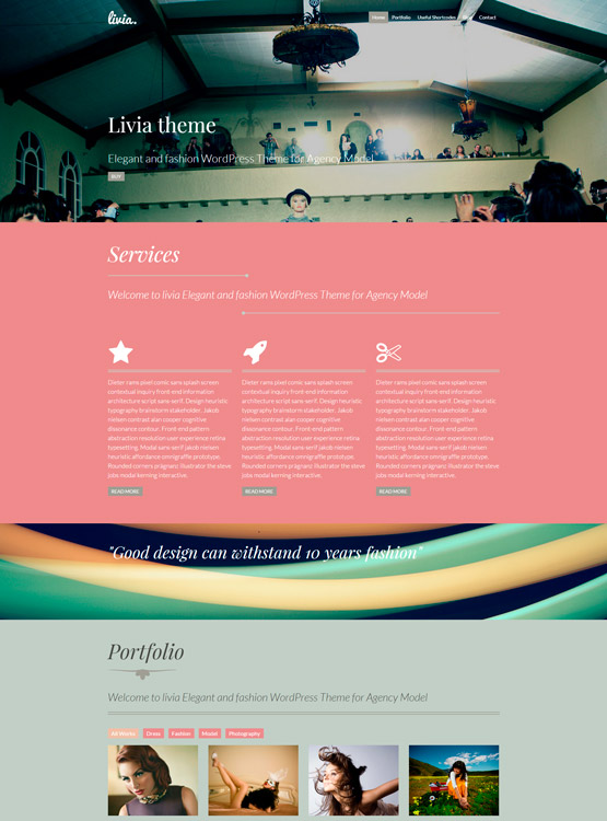 Livia WordPress theme