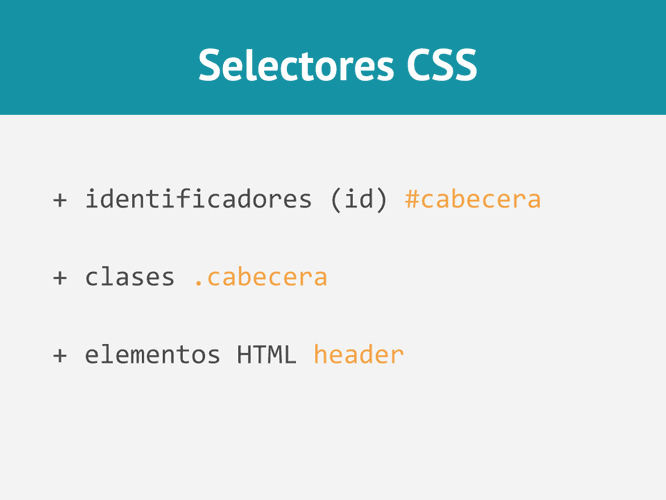 Tipos de selectores en CSS