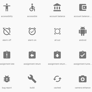 Archivo de iconos de Google Material