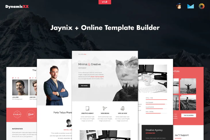 Jaynix, plantilla personalizada para Mailchimp