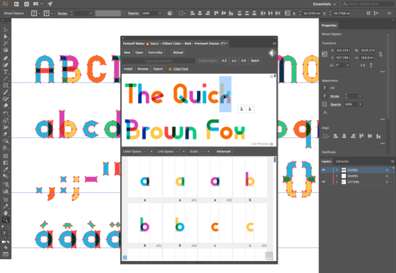 Fontself, herramienta para crear tipografías personalizadas
